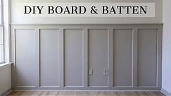 Easy DIY Board and Batten Wall | How to Install Wainscoting