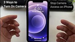 3 Fastest Ways To Open Camera on iPhone 14 Pro Max/ 13 Pro Max Stop Camera Access on Lock Screen