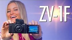 NEW Sony Vlogging Camera ZV-1F Unboxing and review