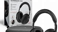 Sharper Image Soundhaven Wireless Over-Ear Bluetooth Headphones, Active Noise Canceling, 30-Hour Playtime, IPX4 Sweatproof, Music & Call Touch Controls, Connect to 2 Devices, Premium Audio Drivers