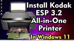 How to Download & install Kodak ESP 3.2 All in One Printer driver in windows 11