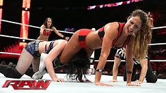 Paige vs. The Bella Twins - 2-on-1 Handicap Match: Raw, June 15, 2015