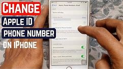 How to Change Apple id Phone Number on iPhone