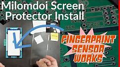 Milomdoi Glass Screen Protector Install on S23 Ultra - The Fingerprint Sensor Works!