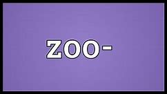 Zoo- Meaning