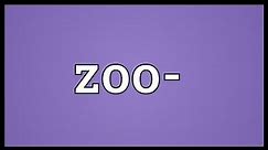 Zoo- Meaning