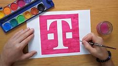 How to draw the T-Mobile logo
