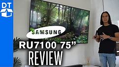 Samsung RU7100 Series 7 75" 4K UHD TV Review & Unboxing