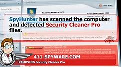 How to remove Security Cleaner Pro