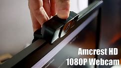 Amcrest 1080p webcam setup and review