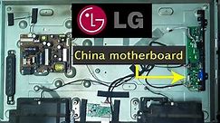 LG LED TV motherboard replace.