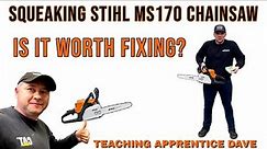 Stihl MS170 Chainsaw Won't Run - Is It Worth Fixing? Teaching Apprentice Dave