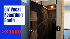 DIY Home Recording Booth *BEST 2023* // Step by Step
