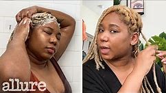 My Loc Re-twisting Wash Day Routine For Color Treated Hair | Allure