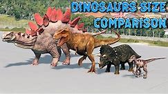 Dinosaur Size Comparison 3D Animation & Smallest to Biggest - All Dinosaurs of Jurassic Park