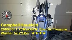Campbell Hausfeld electric pressure washer review