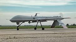 MQ-1 Predator Drones Takeoff & Land