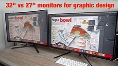 27 vs 32 inch 4K Monitors: Guide for Digital Artists & Graphic Designers
