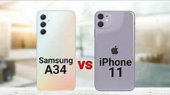 Samsung A34 vs iPhone 11
