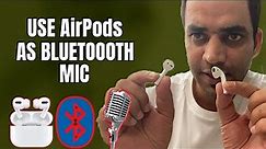 How to Use iPhone AirPods as Wireless Microphone - AirPods Test as a Mic