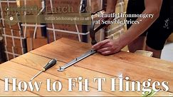 How to Fit T Hinges