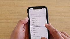 iPhone 11 Pro: How to Enable / Disable Accessibility Shortcuts Item