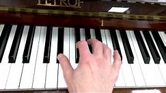 How to play an E flat minor 7 chord on piano