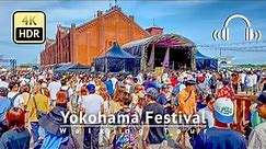 Yokohama Festival Walking Tour - Kanagawa Japan [4K/HDR/Binaural]