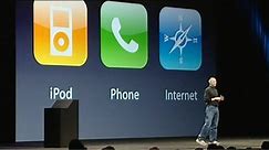 Apple iPhone launched by Steve Jobs, 2007