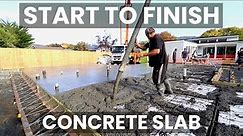 Building Process of a Concrete Slab Foundation