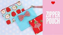 How to Make a Zipper Pouch Tutorial | With Lining