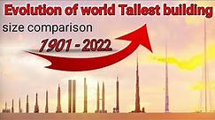 Evolution of world Tallest building 1901- 2022 size comparison