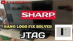 SHARP LC-32LE375X HANG LOGO FIX SOLVED VIA JTAG RT809H #how #howtorepair #smart #logo