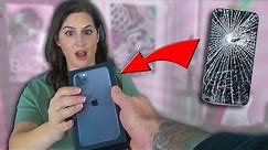SMASHING strangers phones, then giving them iPhone 11