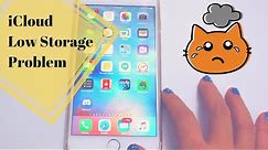 iCloud Storage Almost Full iPhone Storage Problem ~ How To Tutorial ~ iPhone 6S Plus