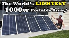 DIY - 1000 Watt Lightweight & Portable Solar Array - Five Renogy 200 Watt Flexible Panels TESTED!