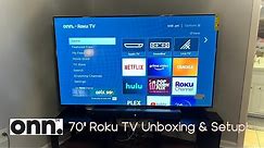 70" Onn Roku TV - Unboxing & Setup! $398 Black Friday Special