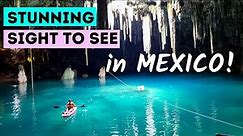 Stunning Sight To See In MEXICO! Xcanahaltun Cenote in Yucatan Mexico near Valladolid