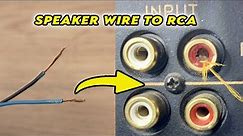 How to Connect Speaker Wire to RCA Plug - 3 Ways!