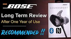 Bose Soundsport Bluetooth Earphones for Sports | A Long Term Review