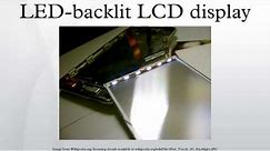 LED-backlit LCD display