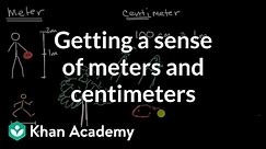 Getting a sense of meters and centimeters