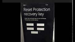 Lumia 640 Reset Protection Key Bypass