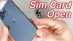 How To Remove Sim Card From iPhone 12 Pro Max - How To Insert Sim Card iPhone 12
