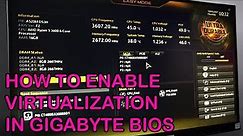 How to enable virtualization on Gigabyte bios - Quick and easy!