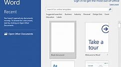 Creating a New Blank Document | Microsoft Word