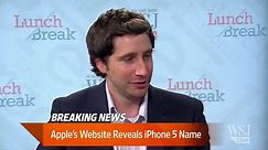 Apple's iPhone 5 - Name Confirmed by Apple Website