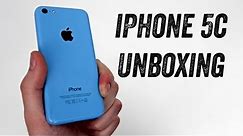 iPhone 5c Unboxing (BLUE iPhone 5c Launch Day Unboxing)