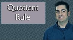 The Quotient Rule (Calculus)