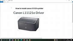 How to Download and Install Canon L11121e driver printer manual